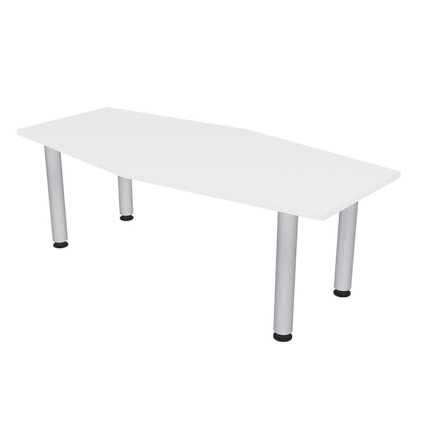 33.5 in W, 59.5 in L, 29 in H, Engineered Wood Top, White